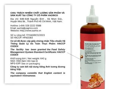 Aumis Xốt Caramel Muối Hồng 3